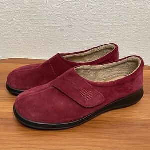 NWOB Hotter Red Wrap Casual Loafer Flats Slippers Women 9 UK Leather